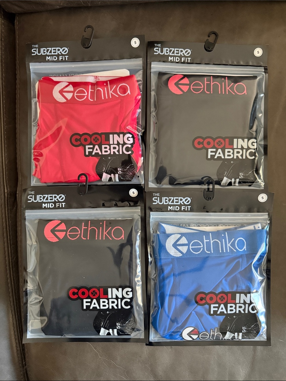 Ethika Subzero Mid Fit Boxer Briefs - 4 Pack